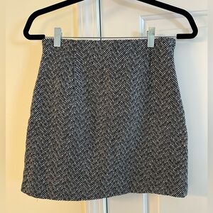 H&M Herringbone Mini Skirt